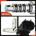 A-Premium Engine Variable Valve Timing (VVT) Solenoid Compatible with Honda CR-V 2005-2011, Civic 2006-2015 & Acura TSX 2004-2013, RDX 2007-2012, ILX 2013-2015, Replace# 15830RBB003
