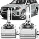 Fit for Mercedes Benz 2017-2019 GLS450 GLS550 GLS63 AMG 2008-2015 GL320 GL350 GL450 GL550 GL63 GLK350 GLK450 D1S HID Xenon Headlight Bulbs, High Low Beam Light Bulb, 6000K White, Pack of 2