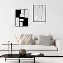VIOLABBEY 18x24 Frame Set of 2, 18 x 24 Black Poster Frames for Wall Mounting Vertically or Horizontally, Gallery Wall Picture Frame