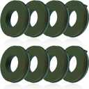 ZOFORTY 8PCS Floral Foam Rings 6 Inch Round Floral Wet Foam Ring Flower Arrangement Kit for Florist Wedding Foam Decoration, Green