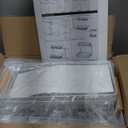 Under Sink Organizer 2 pack, 2 Tier Slide Out Under Sink Organizers And Storage, Height Adjustable Pull Out Cabinet Drawers, Kithcen Bathroom Metal Storage Caddy Shelf, White