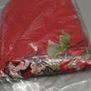 Women's New Chinese Cheongsam Print Short Sleeves Embroidery Pattern Elegant Maxi Dress (6, Red)