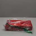 Soaoo 2 Pcs Christmas Hot Cocoa Bar Wood Storage Box for Hot Cocoa Decorative Christmas Storage Bins Vintage Open Holder Box Xmas Colorful Organizer Bins for Home Kitchen Office Farmhouse Gift(Red)