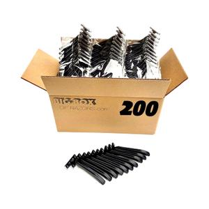 200 Box of Bullet Blades Black Razor Blades Disposable Stainless Steel Hospitality Quality Shavers High End Twin Blade Razors for Men and Women