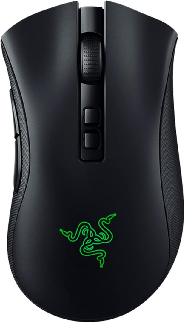 Razer DeathAdder V2 Pro Wireless Gaming Mouse: 20K DPI Optical Sensor - 2nd Gen Faster Optical Switch - Chroma RGB Lighting - Up to 120hrs Battery Life - 8 Programmable Buttons - Classic Black