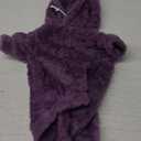 Fuzzy Dog Sweaters for Medium Dogs Dog Hoodie Soft Double-Sided Plush Fleece Sweater Pet Clothes Coats Hoodie Sherpa Hooded Sweatshirt(Purple-M)