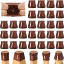 32 Pcs Chair Leg Floor Protectors for Hardwood Floors Silicone Covers to Protect Wood Tile Floors Felt Bottom Furniture Leg Caps Anti-Scratch Reduce Noise (Fit:1.3"-2")
