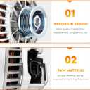 New Alternator for Ford Escape Mazda Tribute V6 3.0L 2001 2002 2003 2004, AFD0073, 1L8U-10300-CD, 1L8U-10300-CE, 1L8U-10300-DD, AJ03-18-300A, AJ03-18-300B, 400-14103