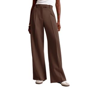 NIMIN Women Wide Leg Pants High Waisted Business Casual Work Trousers Dressy Pants with Pockets, Medium