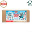 Melissa & Doug Wooden Get Well Doctor Activity Center, Kids, Waiting Room, Exam Room, Check-in Area - FSC Certified