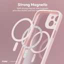 miak for iPhone 15 Plus Case, Strong Magnetic Compatible with MagSafe, Camera Lens Full Cover Case, Pink