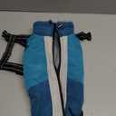 SUNFURA Small Dog Coat with Harness Built-in, Warm Dog Jacket with Zip, Reflective Winter Coat Pet Sweater Clothes for Small Dogs Schnauzer, Yorkshire Terrier, Shih Tzu, Turquoise S