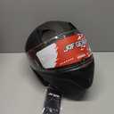 Modular Motorcycle Helmet Dual Visor Flip Up Full Face Helmets SJ-809 DOT Approved for Adults Men Women (SJ-809 Matte Black, M)