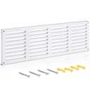 Leinuosen 1 Pcs 32 x 10 Inch Return Air Vent Cover Fit for 30" x 8" Duct Opening Cold Air HVAC Wall Grille PVC for Sidewall and Ceiling Home Bathroom Kitchen Improvement