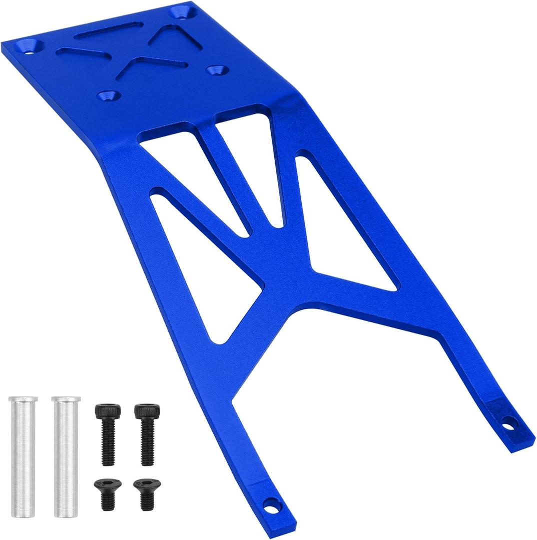 Aluminum Front Skid Plate Skidplate #5837 Compatible with Traxxas Slash 2WD 1/10 RC Car Upgrade Parts(Blue)