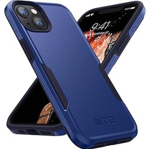 NTG【2023 New Designed for iPhone 15 Pro Max Case, Heavy-Duty Tough Slim Shockproof [2 Layer Structure][Military Grade Protection] Phone Case for iPhone 15 Pro Max(6.7 Inch), Cobalt Blue