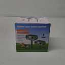 2 Pack 2025 Ultrasonic Animal Repellent Outdoor Cat Repellent Devices Solar Animal Repeller Motion Activated Deterrent to Scare Deer Squirrel Rabbit Raccoon Skunk for Yard Lawn Outdoor