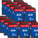 SD Card 2GB, 20-Pack UHS-I Class 4 MLC Flash Memory Card, High-Speed Secure Digital Cards for Cameras, DSLR, Action Cams - Reliable Storage