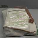 Canvas Tote Bag for Women, 15-Pockets Work Laptop Tote Purse Large Crossbody Nurse Teacher Bible Bag for School Travel Daily | with Strap & Zipper, Multi Compartment, Stand Upright Stably, College Shoulder Bag, Clinical Nursing Bag, Ideal Gift for Women (L3.white & Brown)