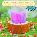 Squishy Sensory Fidget Toys Stress Cube, Gel Filled Stretchy Stress Balls for Kids Adults, Soft Ice Cube Sugar Ball for Boys Girls, Slow Rising Squishies Squeeze Balls Anxiety Relief for Autism, Gifts