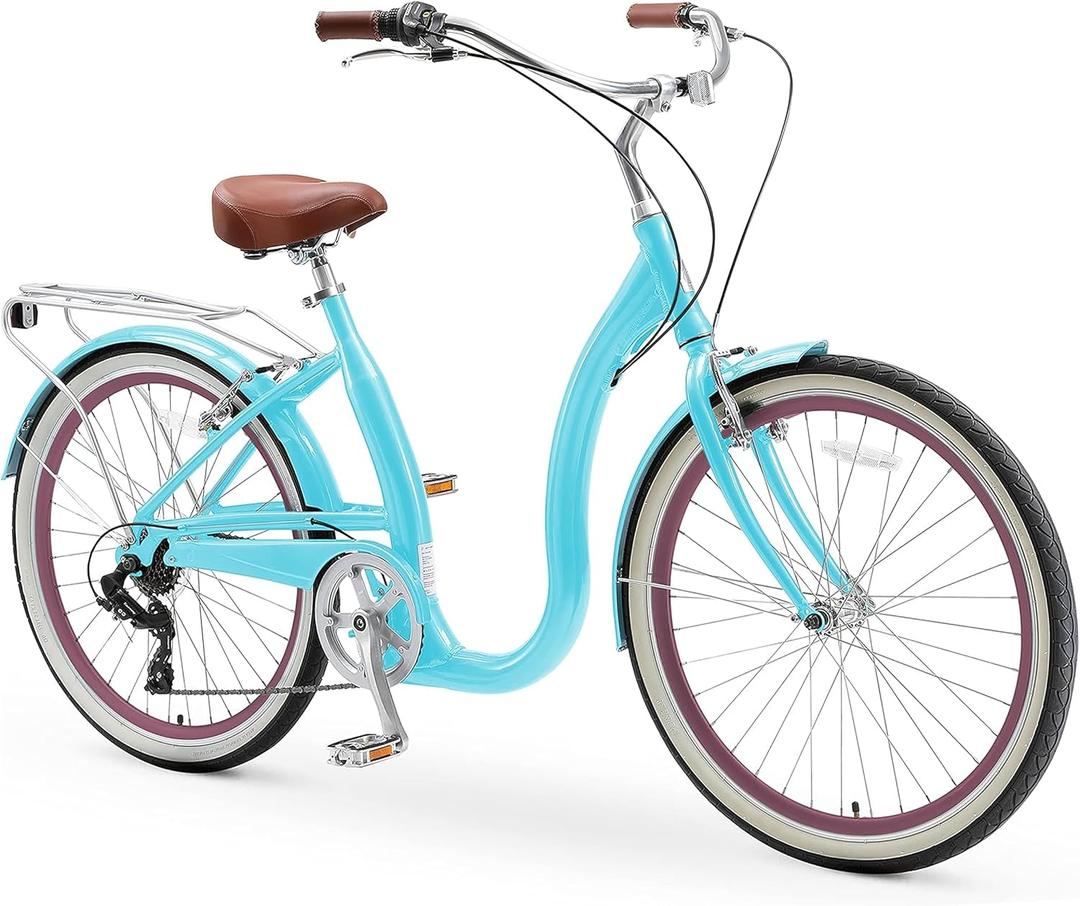 sixthreezero sixthreezero Easy Boarding Women's 7-Speed Bicycle, Teal
