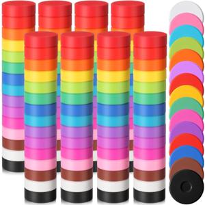 Nuanchu Tempera Paint Cakes 15 Colors Washable Art Supplies, 120 Pcs, 1 Count