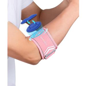 Elbow Brace for Tennis & Golfers Pain Relief, 2025 New Updated Tennis Elbow Strap with Breathable Fabric, All Day Comfort Tendonitis Elbow Brace for Sports and Daily Life (Pink)
