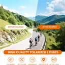 suoso Sports Cycling Sunglasses for Men: Lightweight UV Protection Polarized Sun Glasses for Youth Baseball Softball Running