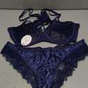 Avidlove Lingerie Set for Women 2 Pieces Bra and Panty Sets Lace Babydoll Lingerie Outfits L