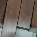La Vane 12 inch / 30cm Solid Wood Furniture Legs Set of 4, Walnut Square Pyramid Replacement Feet for Couch Sofa Armchair - Mid-Century Modern with Pre-Drilled 5/16 inch Bolt & Metal Mounting Plates