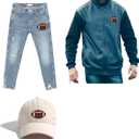 8PCS Football Patches, Iron on Rugby Sew on Patches Embroidered Applique, DIY Patch for T-Shirts, Jackets, caps, Bags (3.3"x1.8")