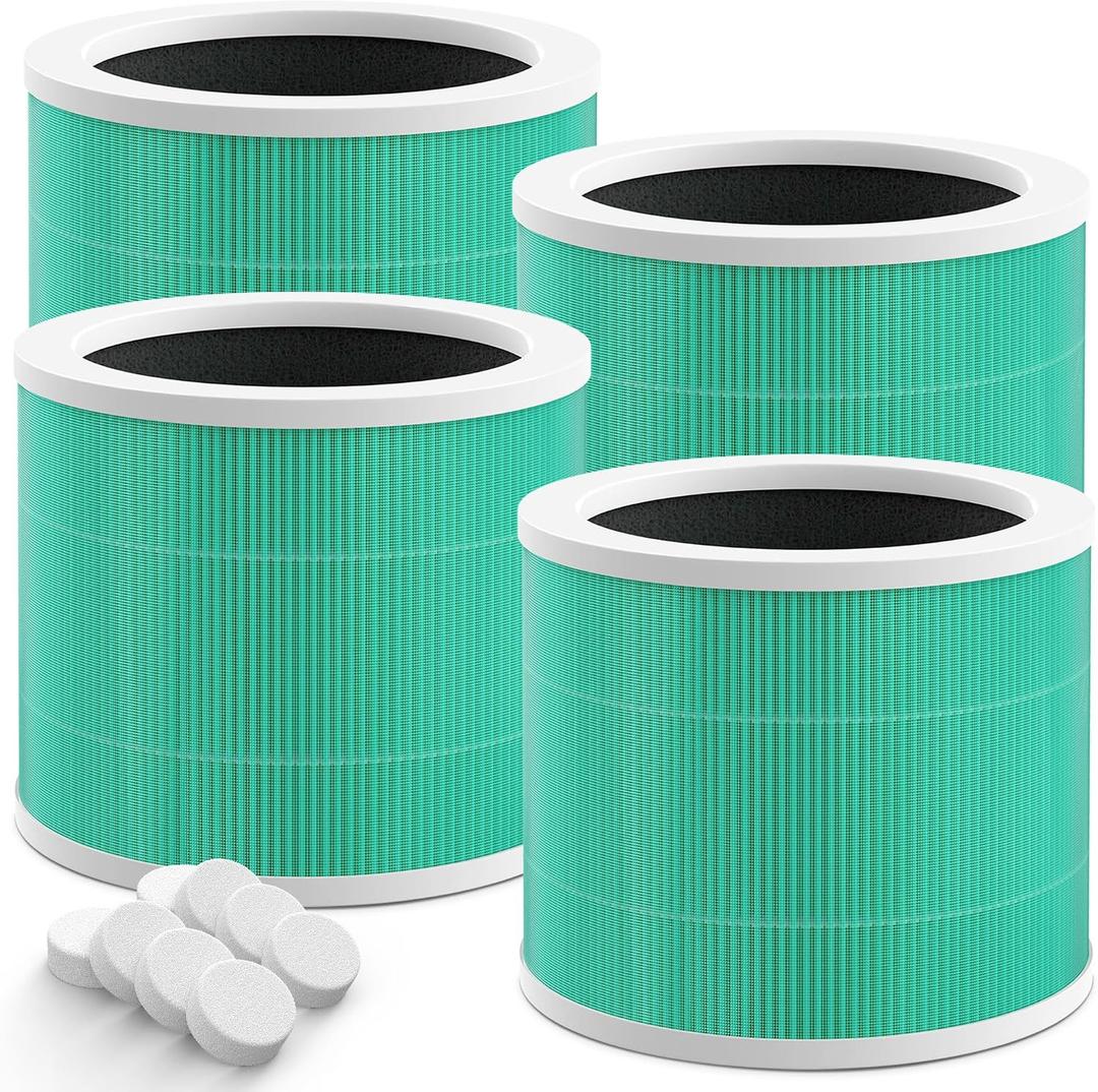 ZQA-2000B ZQA-2000C Replacement Filter Compatible with Cobectal ZQA-2000B and Oterbear ZQA-2000C Air Purifier, 3-in-1 H13 True HEPA Filter, 4 Pack