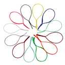 Hadnves Stretchy Puppy Collars for Litter Assorted Adjustable Puppy ID Bands Multi Coloured Whelping Collars Pet Identification Bands for Newborn Puppies and Kittens 15 Random Colors