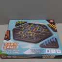 Chain Triangle Chess Game, Rubber Band Geoboard Game, Strategy Board Games, Family Night Games for Kids and Adults, 2 to 4 Players