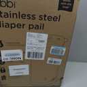 Ubbi Stainless Steel Diaper Pail, No Special Bags, Odor-Locking, Gray, 13 gallons
