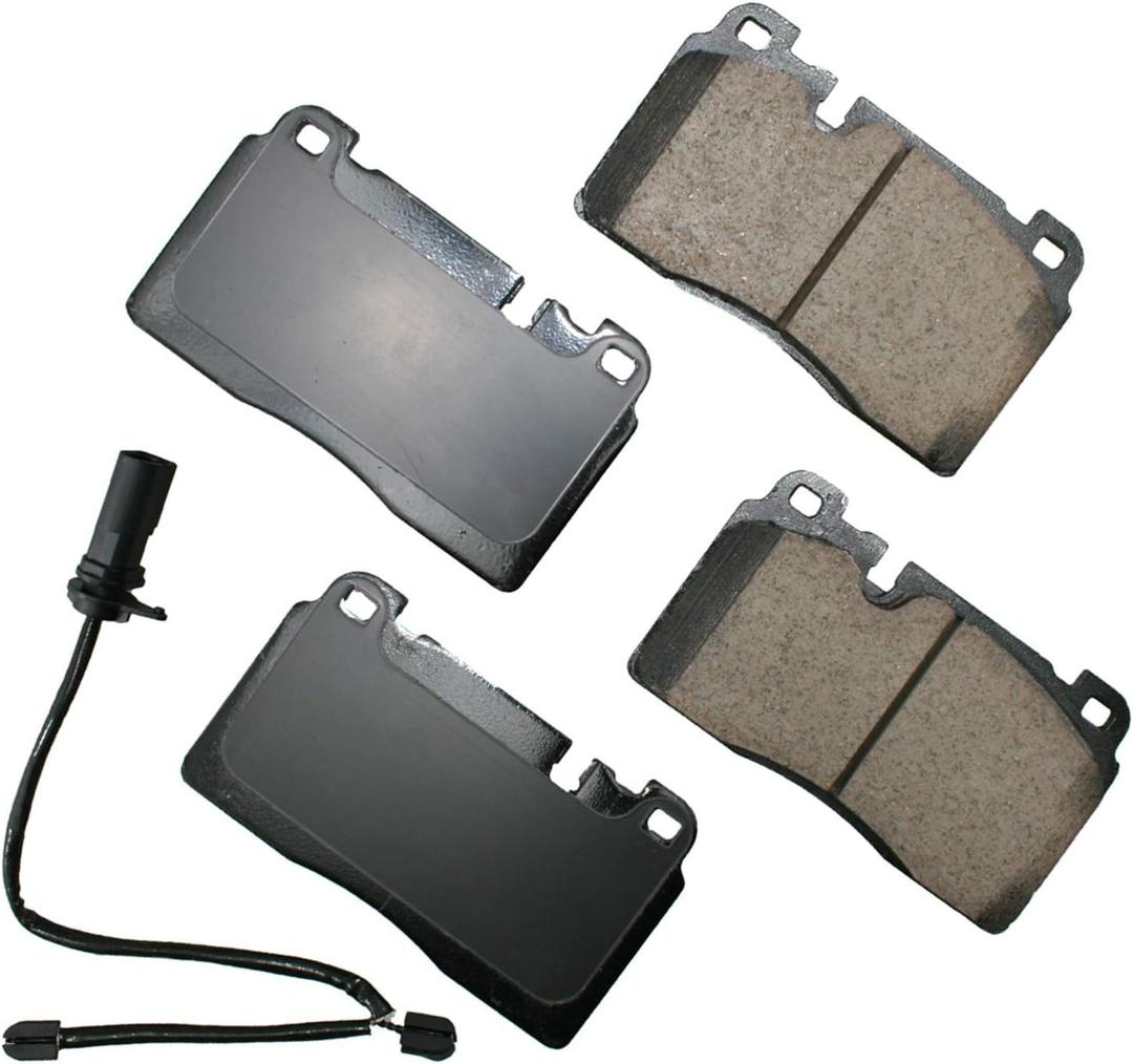 Akebono EUR1663A Ultra-Premium Ceramic Front Disc Brake Pads , GREY