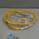 Puxyblue [2026 NEW] 48" Flexible Gas Line Kit for Dryer Stove Range Water Heater - 1/2" OD(3/8" ID) Flexible Stainless Steel Gas Dryer Kit Come with 1/2" MIP x 1/2" FIP Additional Raw Belt