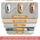 3 x 5-in-1 Key Holder Wall MountAdhesive Multi-Purpose Hooks are Suitable for entryways, Doors, bathrooms, Kitchens, and bedrooms-Ideal for organizing Small Items. (Brown)