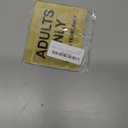 ADULTS ONLY (Over 18 Years Only), Adhesive Sticker Notice Door Security Sign, SILVER/GOLD/RED/YELLOW (Size 12cm x 10cm) (Gold)