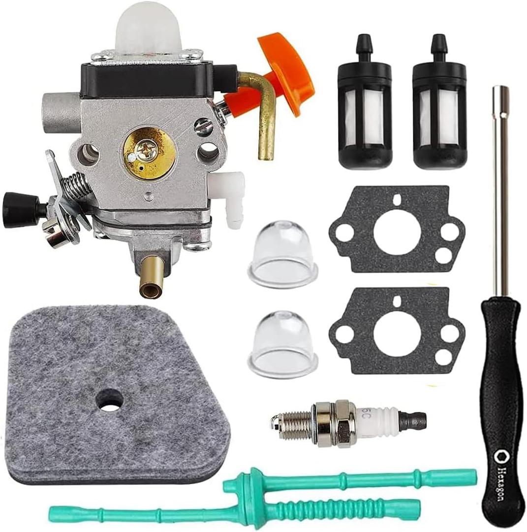 FS90R Carburetor for Stihl FC90 FC95 FC100 FC110 FS87 FS90 FS100 FS100RX FS110 FS110R FS130 FS130R HT100 HT101 HT131 HL90 HL100 HL100K KM90R KM100 KM110R KM130R Trimmer C1Q-S174