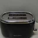 MELLERHOME RetroMod 2 Slice Toaster, Retro Looks with Upgraded Advanced Components, 7 Browning Levels, 3 Functions (Reheat, Defrost, Cancel), Removable Crumb Tray, Under Base Cord Storage, Black