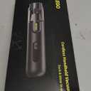 Mr.ego Handheld Car Vacuum Portable Cordless, 4-in-1 Mini Vacuum with 18500Pa Strong Suction, Desk Vacuum Cleaner and Air Duster with Green LED Light for Small Jobs, Car, Home, Keyboards (Black)