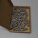 #14 x 1-1/4" (50 Pack) Stainless Steel Phillips Pan Head Wood Screws, Stainless Steel 304 (18-8), Pan Head Sheet Metal Screws Self Tapping for Wood