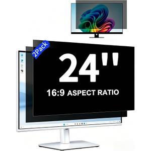 24-inch Computer Monitor Privacy Screen, anti-blue light & Anti- spy & Anti-glare, Suitable for use in Office, Cafe And Other Public Area(2-Pack)