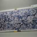 Canvas Wall Art Pictures Wall Decoration Dark Blue And White Abstract Tree Plants Artwork Large Wall Art Modern Painting Framed Pictures For Living Room Home Kitchen Office 29"X58"