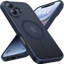 Magnetic for iPhone 16 Case [Full Camera Protection][Military-Grade Protection][Compatible with MagSafe] Shockproof Protective Slim Phone Case for iPhone 16, Navy Blue
