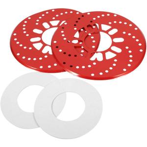Disc Brake Rotor Cover, Aluminum Decorative Brake Rotor Trim 26cm Red Racing Style Heat Dissipation Design Fits Cars With 14 Inch Or Larger Wheels 4 Or 5 Bolt Pattern Enhances Wheel Appearance