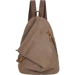 KL928 Canvas Vintage Backpack Large Casual Daypack Outdoor Travel Rucksack Hiking Backpacks for Men Women
