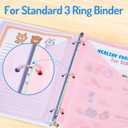 Forvencer 8 Count Dividers with Two Pockets, 8 tabs Binder Dividers for 3 Ring Binder Organizer, Binder Divider with Tabs for School Office and Home, 1 Set