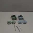 Moonkie Silicone Baby Sippy Cups | 3 Stages Training Cup Straw Cup for Infants Toddlers and Kid | 4 oz 2Pack (Sage + Ether)